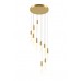 10lt Gold pendant for stair  D500*H1700MM 