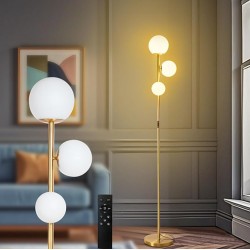 Gold finish with glass ball H170cm