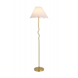 Gold floor lamp with Fabric shade