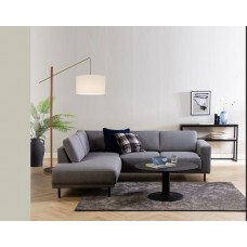 Solid wood rod with fabric shade